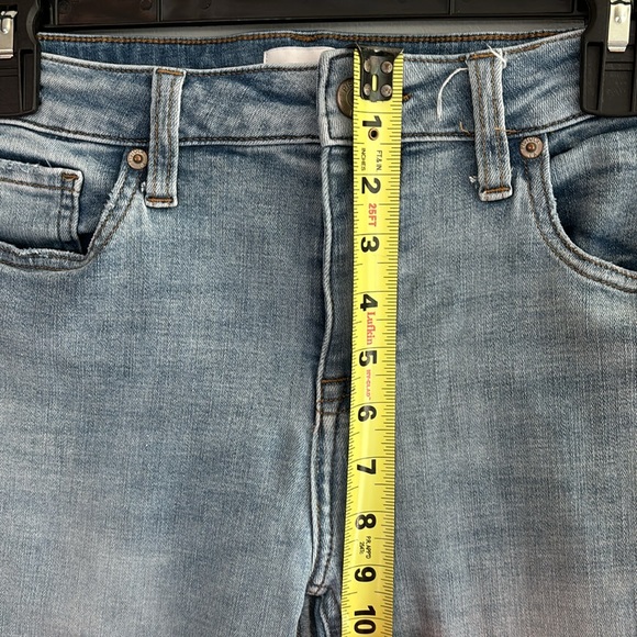 Pistola denim cropped ankle frayed hem in light wash - Picture 4 of 10